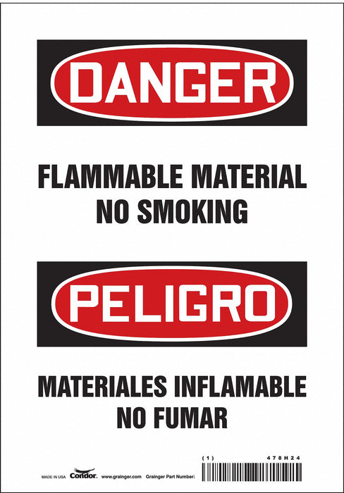 Safety Sign 10 in x 7 in Vinyl