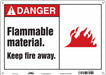 Safety Sign 10 in x 14 in Polyethylene