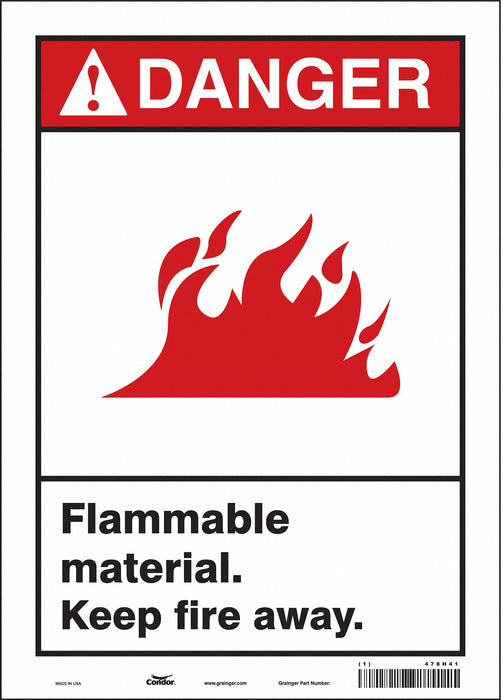 Safety Sign 14 inx10 in Vinyl