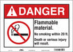 Safety Sign 10 inx14 in Vinyl