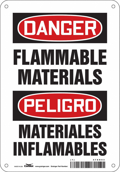 Safety Sign 10 inx7 in Aluminum