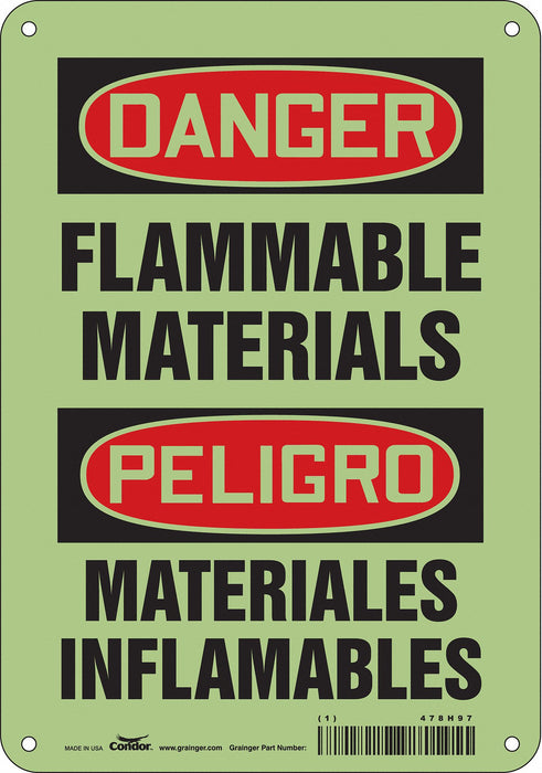 Safety Sign 10 inx7 in Polyethylene