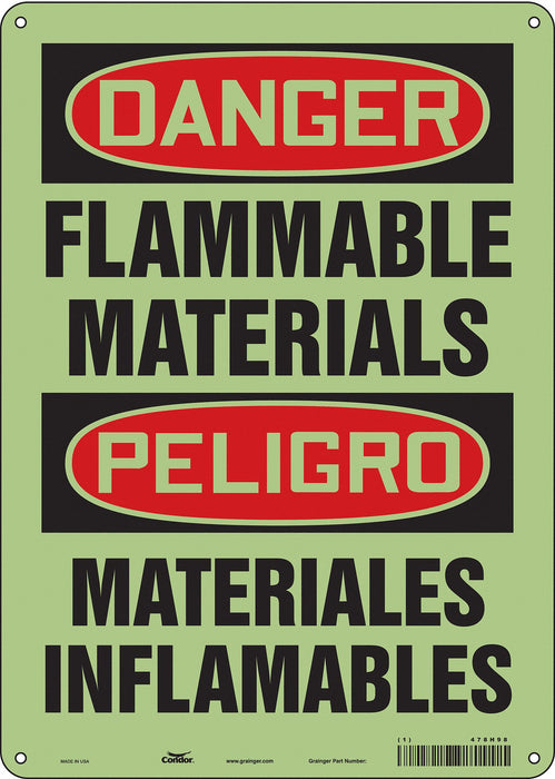 Safety Sign 14 in x 10 in Polyethylene