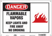 Safety Sign 10 inx14 in Polyethylene