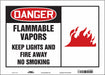 Safety Sign 10 in x 14 in Vinyl