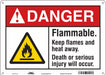 Safety Sign 10 in x 14 in Polyethylene