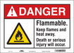 Safety Sign 10 in x 14 in Vinyl