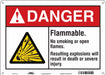 Safety Sign 10 in x 14 in Polyethylene
