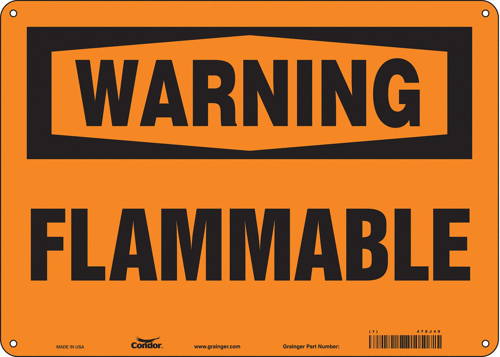 Safety Sign 10 inx14 in Aluminum