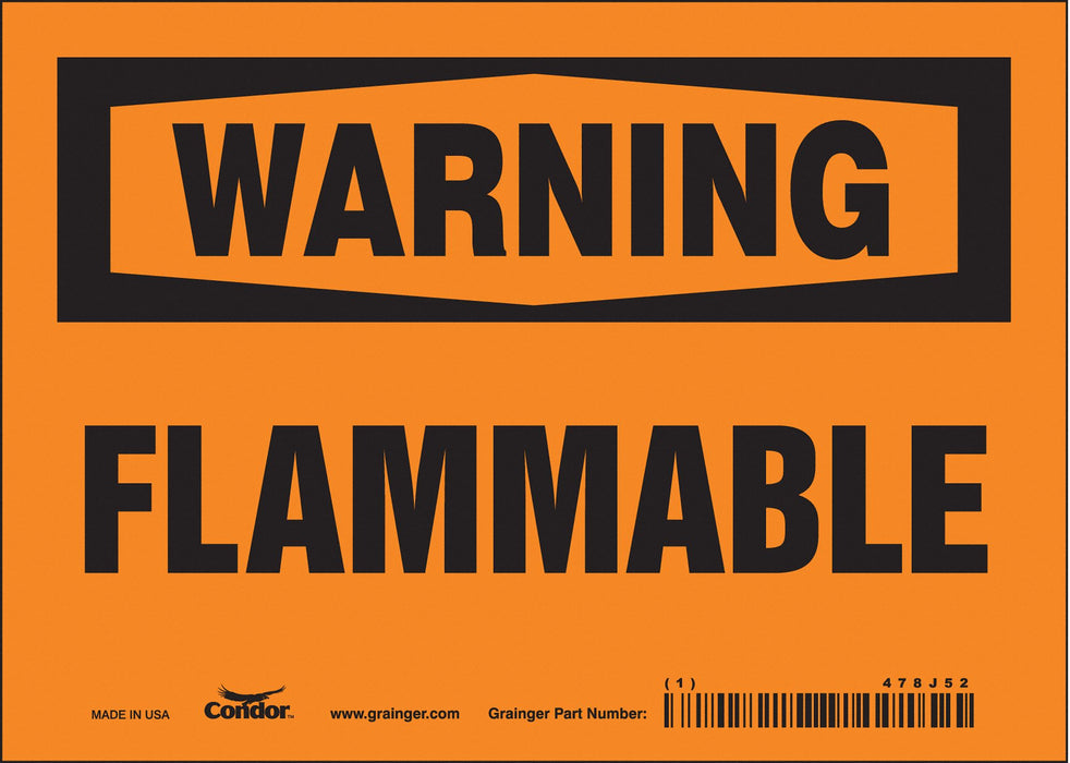 Safety Sign 5 inx7 in Vinyl