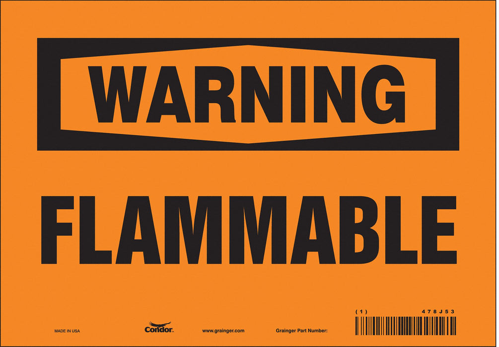 Safety Sign 7 inx10 in Vinyl