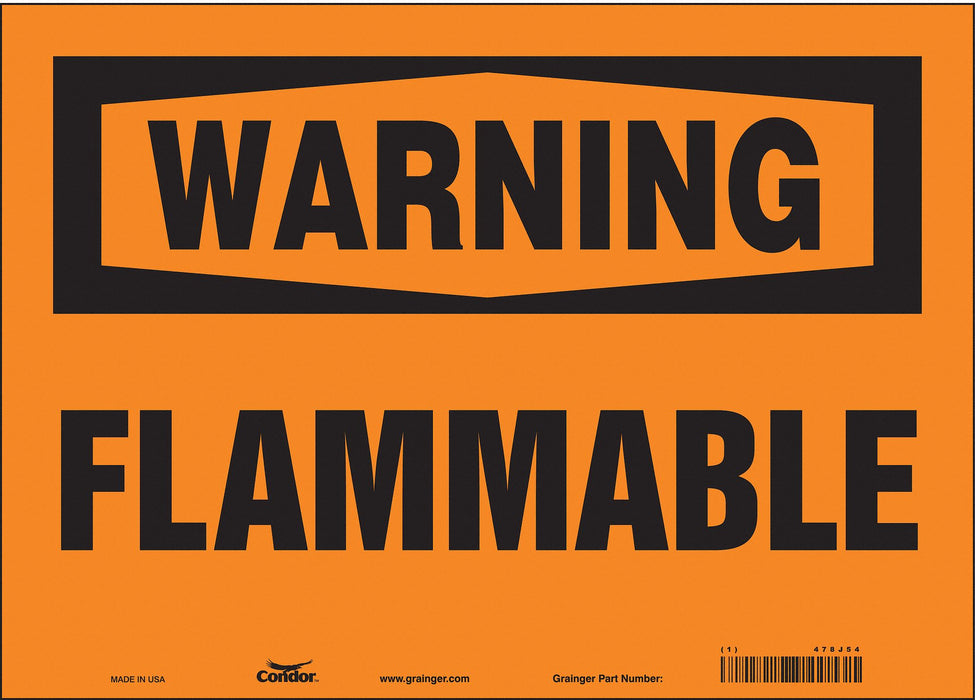 Safety Sign 10 in x 14 in Vinyl
