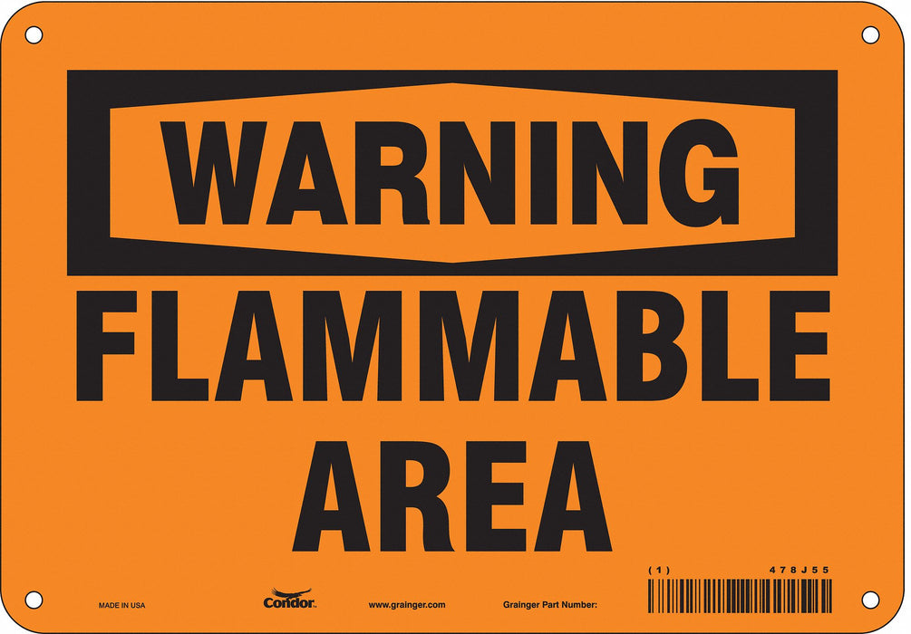 Danger Sign 7 in x 10 in Aluminum