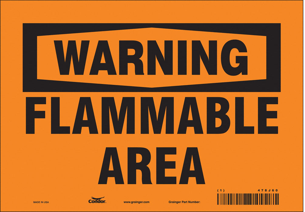Safety Sign 7 in x 10 in Vinyl