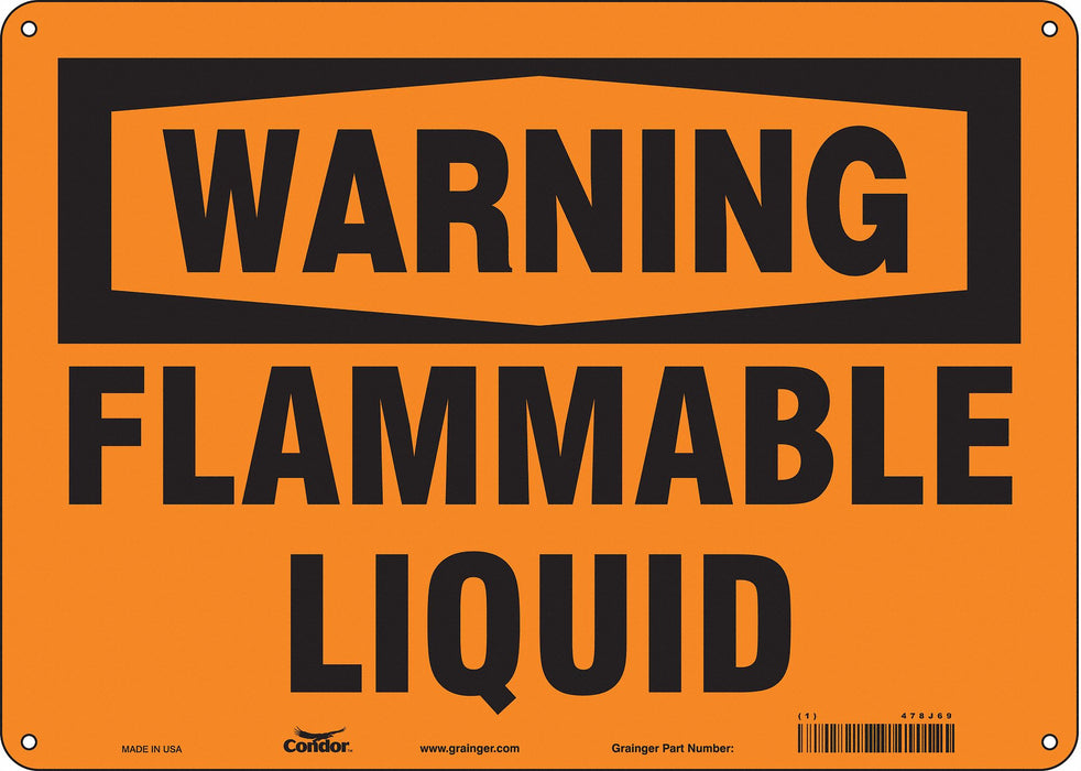 Safety Sign 10 inx14 in Aluminum