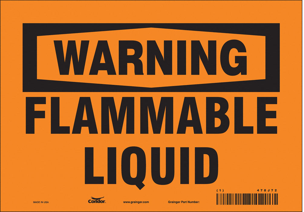 Safety Sign 7 in x 10 in Vinyl
