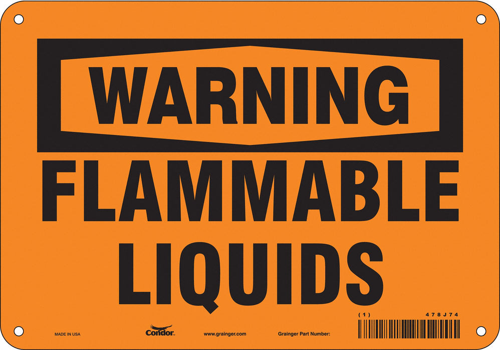 Safety Sign 7 in x 10 in Aluminum