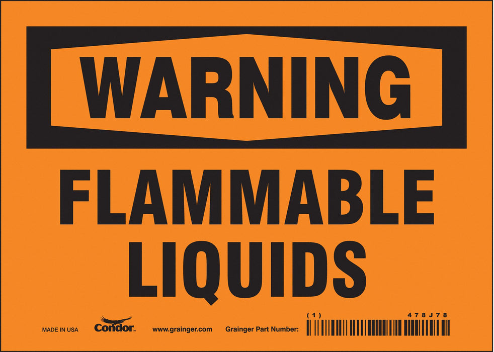 Safety Sign 5 in x 7 in Vinyl