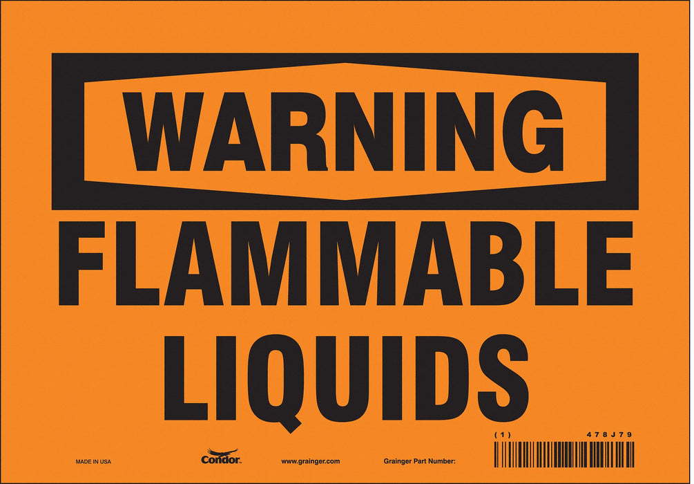 Safety Sign 7 in x 10 in Vinyl