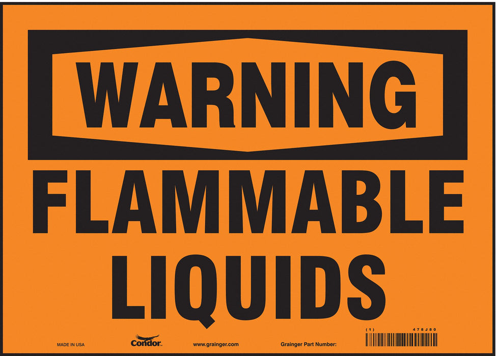 Safety Sign 10 in x 14 in Vinyl