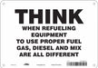 Safety Sign 7 inx10 in Polyethylene
