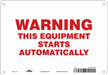 Safety Sign 7 in x 10 in Aluminum