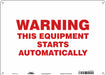 Safety Sign 10 in x 14 in Polyethylene
