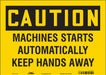 Safety Sign 10 inx14 in Vinyl