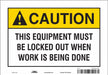 Safety Sign 7 in x 10 in Vinyl