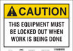 Safety Sign 10 in x 14 in Vinyl