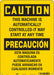 Safety Sign 14 in x 10 in Polyethylene