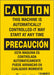 Safety Sign 14 in x 10 in Vinyl
