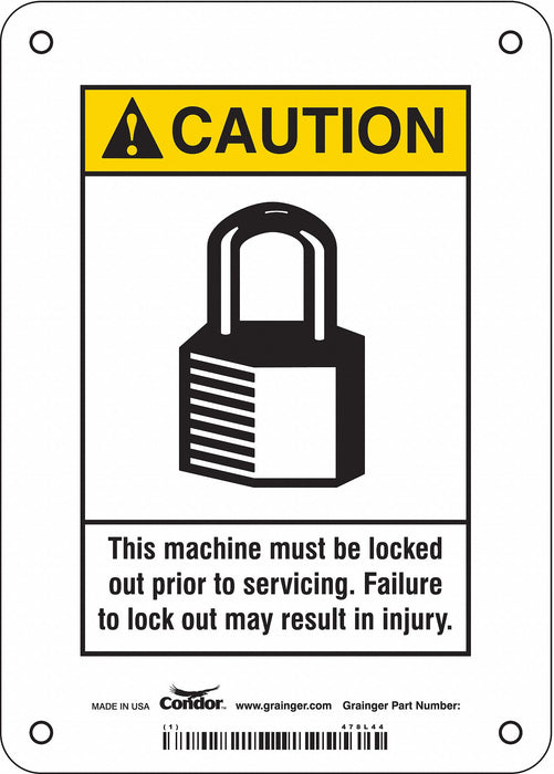 Safety Sign 7 inx5 in Vinyl
