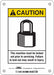 Safety Sign 7 inx5 in Vinyl