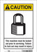 Safety Sign 10 in x 7 in Vinyl