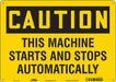 Safety Sign 10 in x 14 in Polyethylene