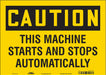 Safety Sign 10 in x 14 in Vinyl