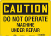 Safety Sign 10 inx14 in Aluminum