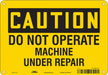 Safety Sign 7 inx10 in Polyethylene