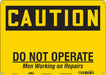 Safety Sign 10 inx14 in Aluminum