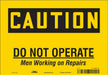 Safety Sign 7 in x 10 in Vinyl