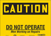 Safety Sign 10 in x 14 in Vinyl
