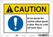 Safety Sign 7 in x 10 in Aluminum