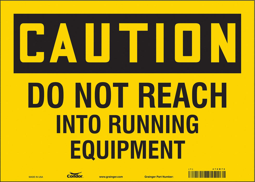 Safety Sign 10 inx14 in Vinyl