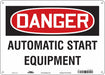 Safety Sign 10 in x 14 in Polyethylene