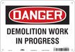 Safety Sign 7 in x 10 in Polyethylene