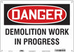 Safety Sign 10 inx14 in Polyethylene