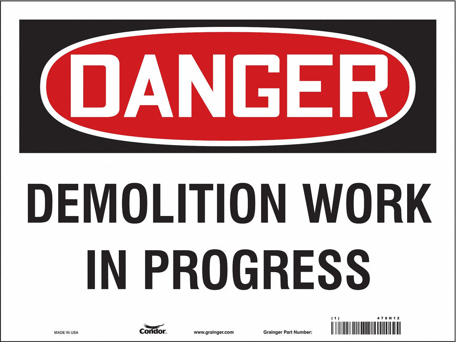 Safety Sign 18 in x 24 in Vinyl
