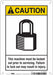 Safety Sign 10 in x 7 in Polyethylene