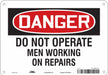 Safety Sign 7 inx10 in Polyethylene
